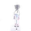 Pleaser - FLAMINGO891HTRS Ankle strap sandal, Pole dance shoes - Silver coloured Product image